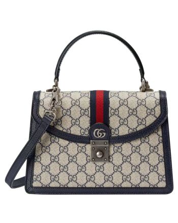 Gucci Ophidia GG Small Tote Bag 651055 Dark Blue